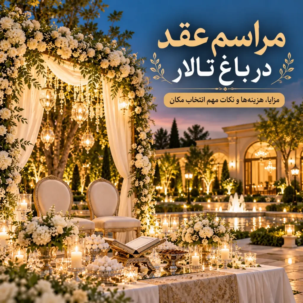 برگزاری مراسم در باغ تالار شهرزاد